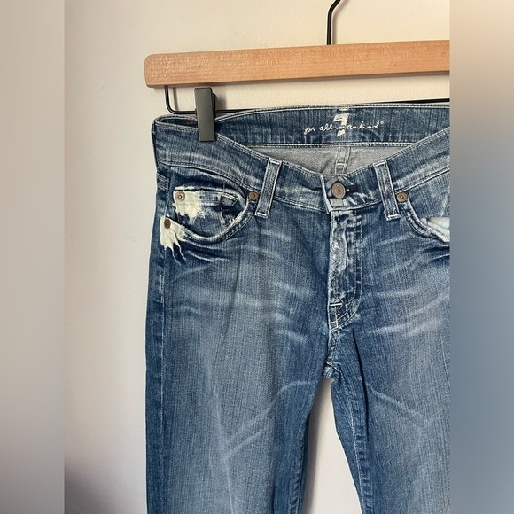 7 For All Mankind Boot Cut Jeans Size 27 - Picture 2 of 12